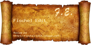 Fischel Edit névjegykártya